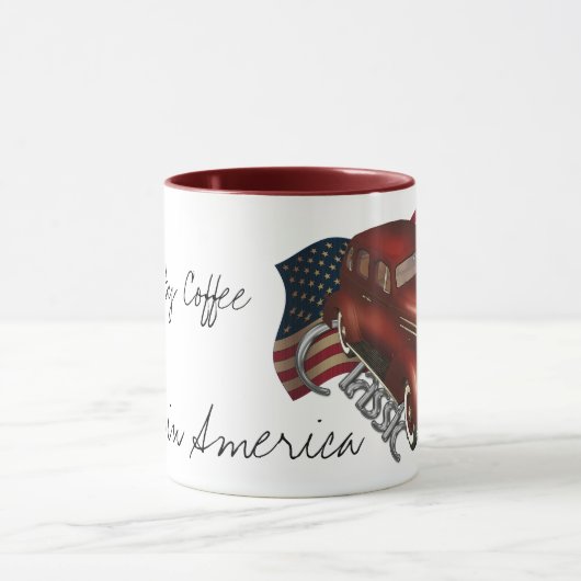Amerikanische klassische Auto-Kaffee-Tassen Tasse (Zentrum)