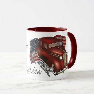 Amerikanische klassische Auto-Kaffee-Tassen Tasse