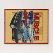Amerikanische klassische Muskeln fahren zusammen Puzzle (Horizontal)