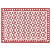 Amerikanische klassische rote und weiße Hähne und Tischdecke (Vorderseite (Horizontal))