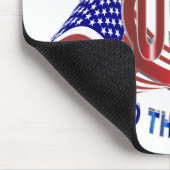 Amerikanische Knochen Mousepad (Ecke)