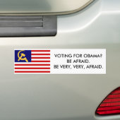 Amerikanische kommunistische Flagge, Obama Autoaufkleber (Auf Auto)