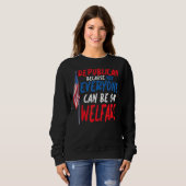 Amerikanische konservative Politik Freiheit Republ Sweatshirt (Vorne ganz)