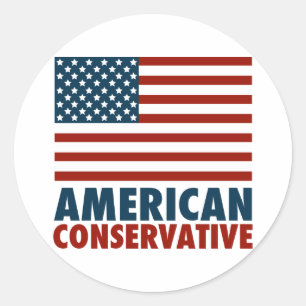 Amerikanische Konservative Runder Aufkleber