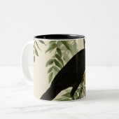 Amerikanische Krähe Zweifarbige Tasse (Vorderseite Links)