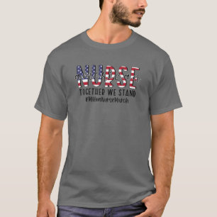 Amerikanische Krankenpflege zusammen stehen wir fü T-Shirt