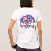 Amerikanische Krawatte-Dyed Stars - T-Shirt (Rückseite)