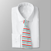 "Amerikanische Krawatte" Stripe Pattern Neck Tie Krawatte (Gebunden)