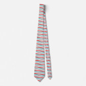 "Amerikanische Krawatte" Stripe Pattern Neck Tie Krawatte (Vorderseite)