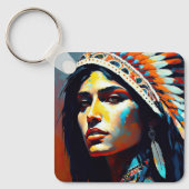 Amerikanische Kriegerprinzessin Schlüsselanhänger (Vorderseite)