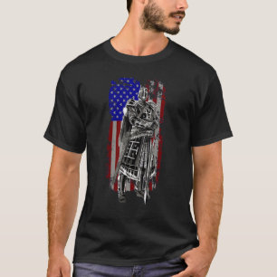 Amerikanische Kriegerritter Kreuzritter Knight Tem T-Shirt