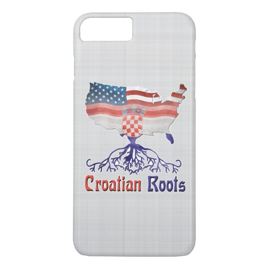 Amerikanische Kroatische Roots Case-Mate iPhone Hülle (Rückseite)