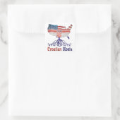Amerikanische Kroatische Roots Stickers (Tasche)