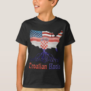 Amerikanische Kroatische Roots T-Shirt