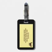 Amerikanische Kröte Gepäckanhänger (Rückseite vertikal)