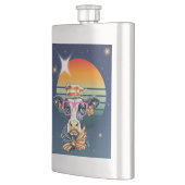 Amerikanische Kuh Flachmann (Links)