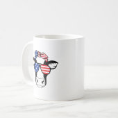 Amerikanische Kuh-Tasse Kaffeetasse (Vorderseite Links)