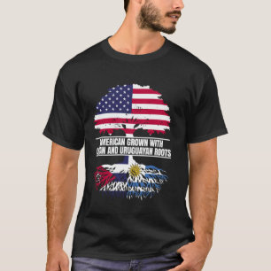 Amerikanische Kultur mit Flaggenerbe Kubaner Urugu T-Shirt