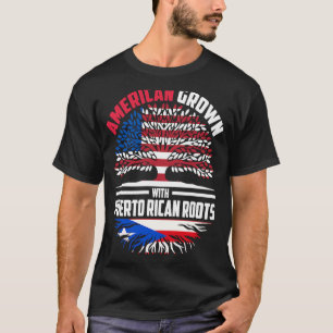 Amerikanische Kultur mit puerto-ricanischen Roots T-Shirt