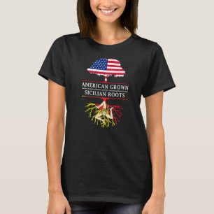 Amerikanische Kultur mit sizilianischen Wurzeln Si T-Shirt