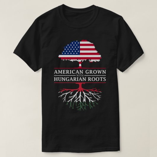Amerikanische Kultur mit ungarischen Wurzeln Ungar T-Shirt (Design vorne)