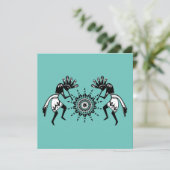 Amerikanische Kultur - Sun Dancing Kokopelli 1 Karte (Stehend Vorderseite)