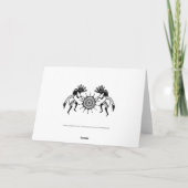 Amerikanische Kultur - Sun Dancing Kokopelli 2 Karte (Rückseite)