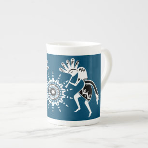 Amerikanische Kultur - Sun Dancing Kokopelli 2 Porzellantasse