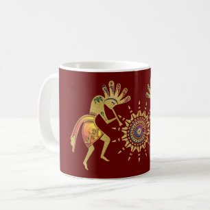 Amerikanische Kultur - Sun Dancing Kokopelli 3 Kaffeetasse