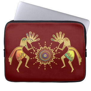 Amerikanische Kultur - Sun Dancing Kokopelli 3 Laptopschutzhülle