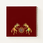 Amerikanische Kultur - Sun Dancing Kokopelli 3 Notizblock (Rückseite)