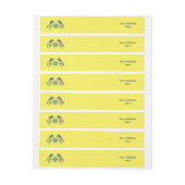 Amerikanische Kultur - Sun Dancing Kokopelli 5 Rundum-Adressaufkleber (Bogen)