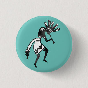 Amerikanische Kultur - Tanzen Kokopelli 1 Button