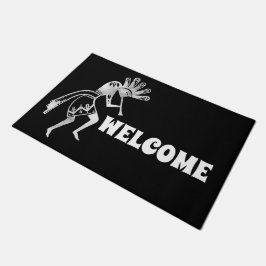 Amerikanische Kultur - Tanzen Kokopelli 2 Fußmatte