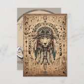 Amerikanische Kunst Dankeskarte (Vorne/Hinten)