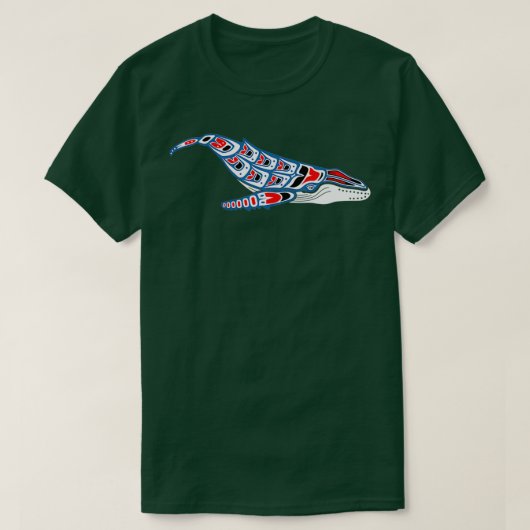 Amerikanische Kunst Humpback Whale Pazifik Northwe T-Shirt (Design vorne)