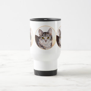 Amerikanische Kurzhaar-Tabby-Katze Reisebecher
