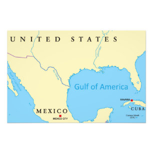 Amerikanische Landkarte Fotodruck