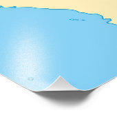 Amerikanische Landkarte Fotodruck (Ecke)