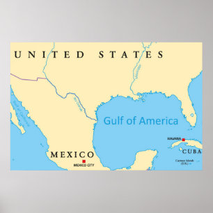 Amerikanische Landkarte Poster