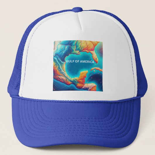 Amerikanische Landkarte Truckerkappe (Vorderseite)