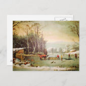 Amerikanische Landschaft | Erste Postkarte (Vorne/Hinten)