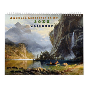 Amerikanische Landschaft in Vintager Kunst Kalender