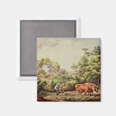 Amerikanische Landschaftsbilder Magnet (Vorderseite/Rückseite)