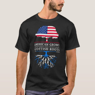 Amerikanische Landwirtschaft mit schottischen Root T-Shirt