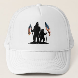 Amerikanische Legende mit Grizzy Truckerkappe