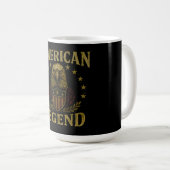 Amerikanische Legende – USA-Erbe Stolz Bold Kaffeetasse (VorderseiteRechts)