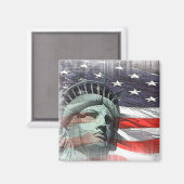AMERIKANISCHE LIBERTY MAGNET (Vorderseite/Rückseite)