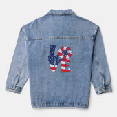Amerikanische Liebe Jeansjacke (Rückseite)