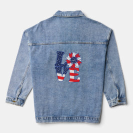 Amerikanische Liebe Jeansjacke